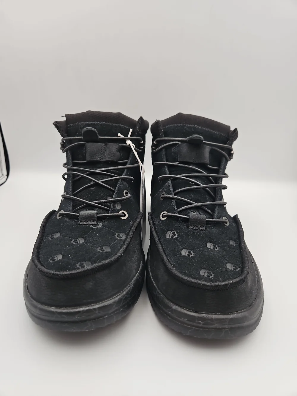 Hey Dude Black Skull-Print Men’s Trek Boots